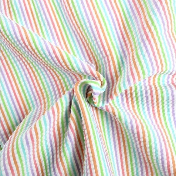 RUFFLE BUTTS - Seersucker Waterfall One Piece - Picture 11 of 16